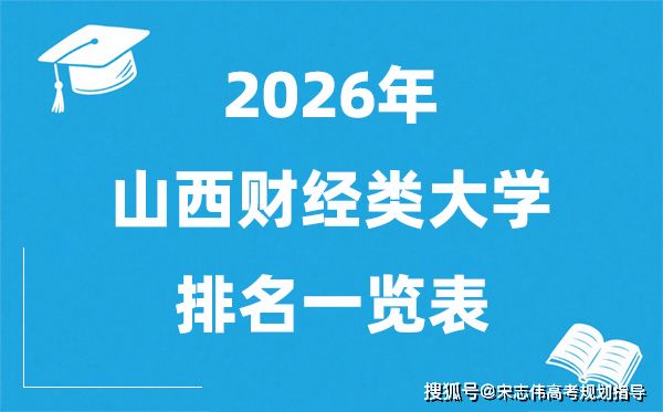 2026山西省财经类大学排名一览表,附：山西财经大学分数线