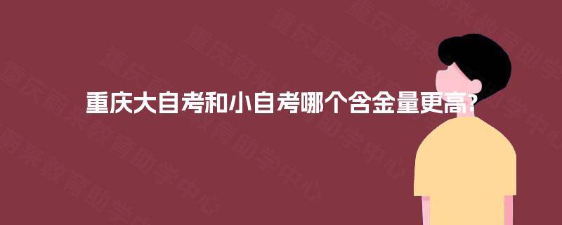 重庆大自考和小自考哪个含金量更高?