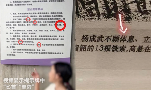 两家博物馆被指出现错别字。拼版图