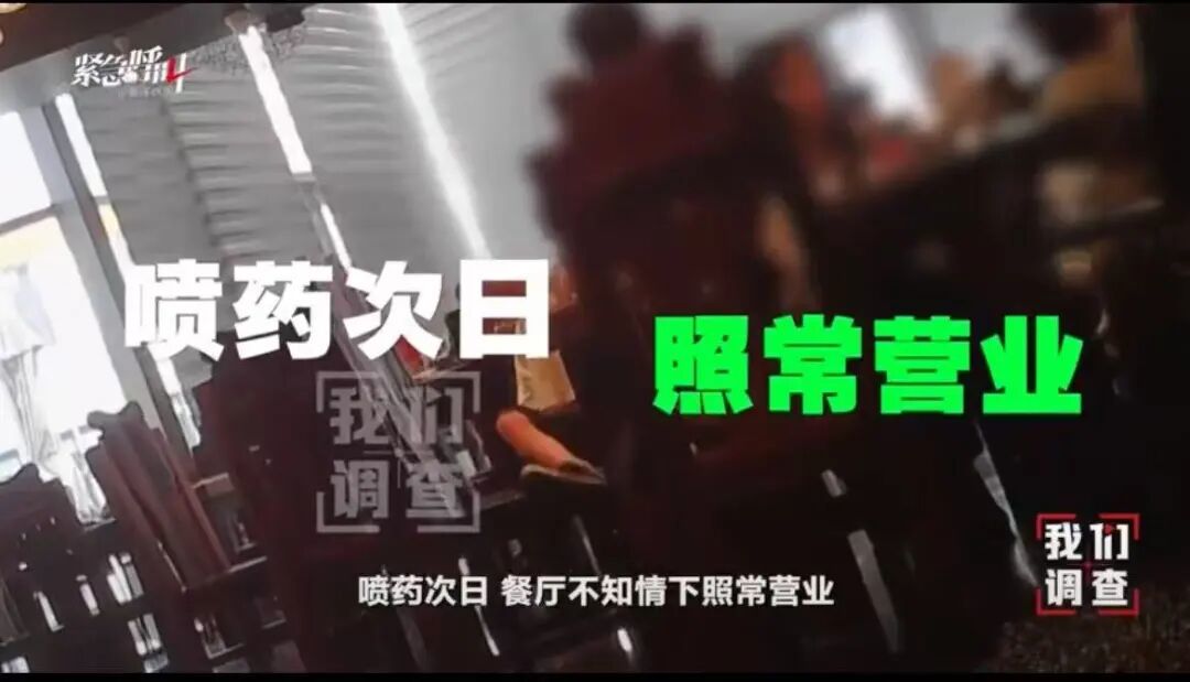 喷洒敌敌畏，次日照常营业，这样的风险是很大的丨新京报我们视频