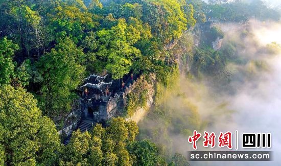 重庆合川嘉陵江南岸钓鱼城景区。(合川区文化和旅游发展委员会 供图)