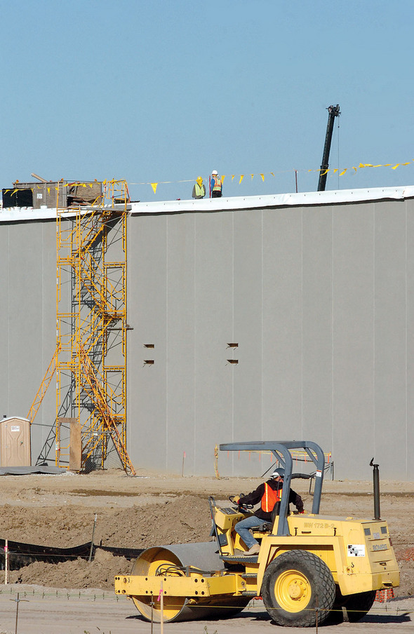 In October, work begins on road surrounding the facility.