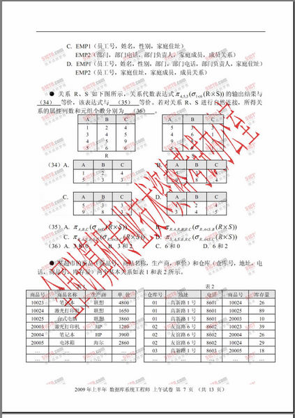 软考试题
