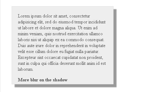 CSS3 Shadow