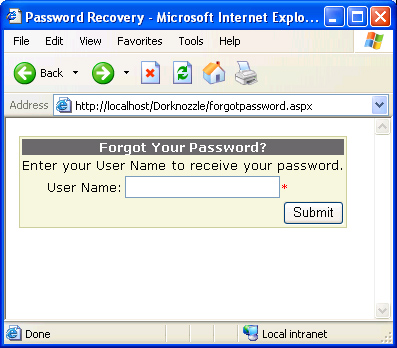 PasswordRecovery密码恢复控件