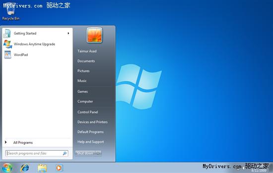 Windows 7 Starter版本出现新壁纸