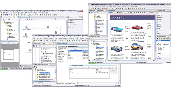 Oracle 的 JDeveloper 提供高效、可视化的 JSF 开发体验