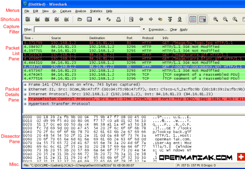 wireshark frontend