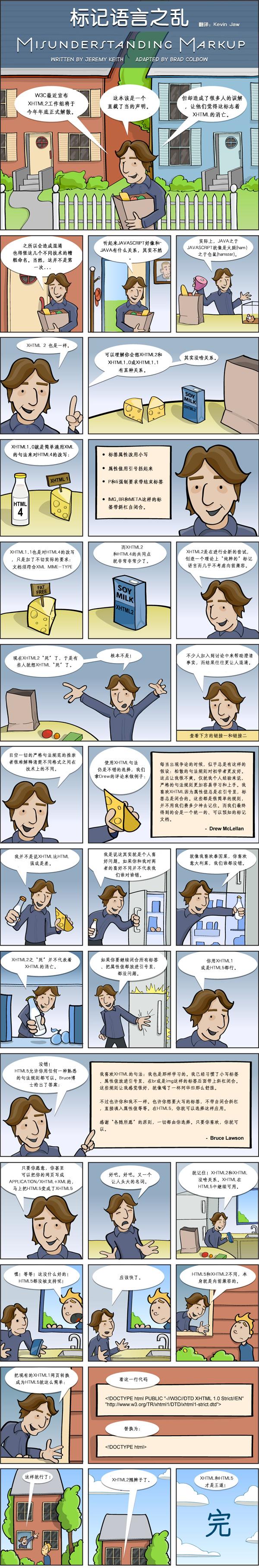 混乱的标记语言XHTML2/HTML5
