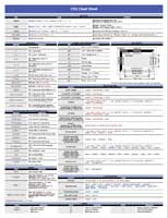 HTML, XHTML, CSS2 CSS2 Cheat Sheet 