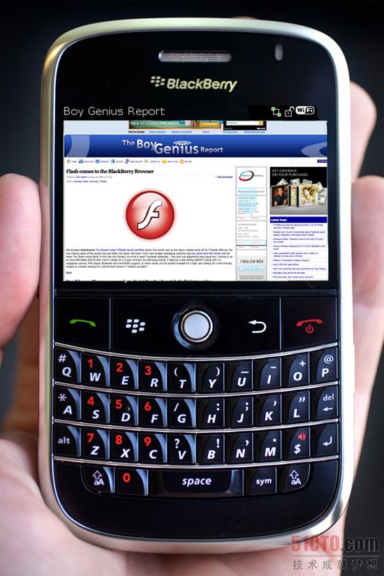blackberry-bold-flash 支持Flash和Silverlight的浏览器