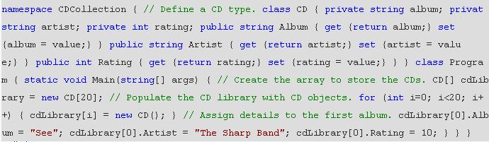 Visual C#数组与集合