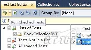 点击Run Checked Tests按钮