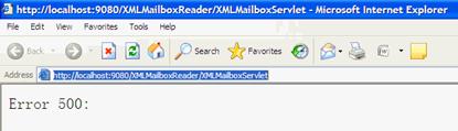 图 10. 当 MailboxAPI.jar 和 MailboxAPI2.jar 并存时，XMLMailbox 不能运行