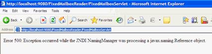 图 7. FixedMailbox 不能正常运行