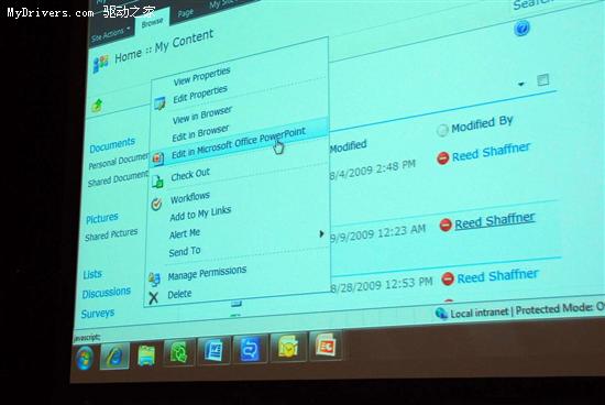 Web版Office 2010现身微软TechEd 2009
