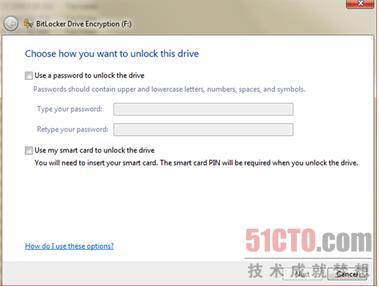 开启BitLocker选项