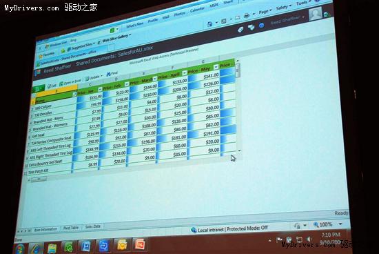 Web版Office 2010现身微软TechEd 2009