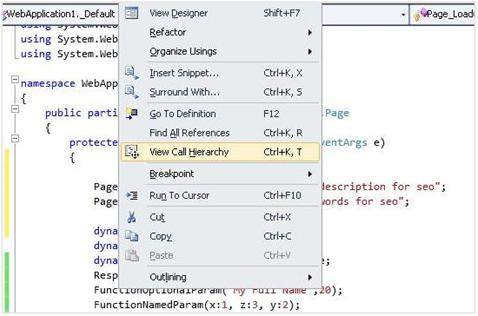 View Call Hierarchy