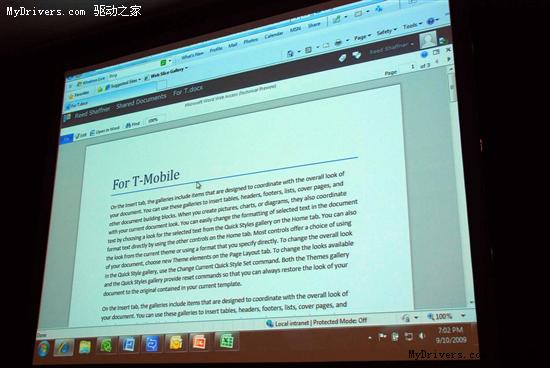 Web版Office 2010现身微软TechEd 2009