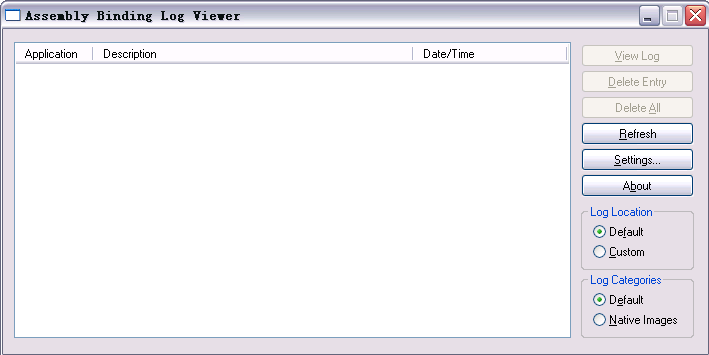 输入fuslogvw.exe
