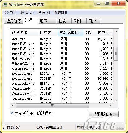 Windows7随时监控电脑上运行的程序