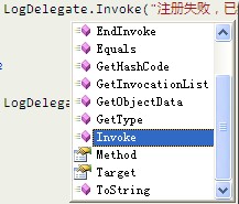 显示调用Invoke方法