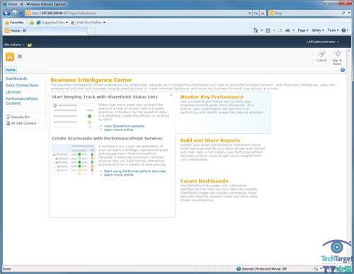 SharePoint 2010,设置,模板,BI站点