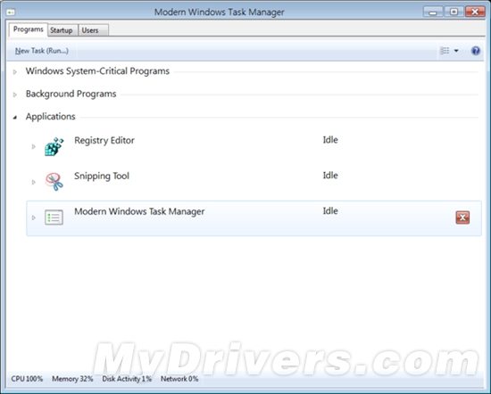 Win8全新任务管理器、快速启动等功能曝光