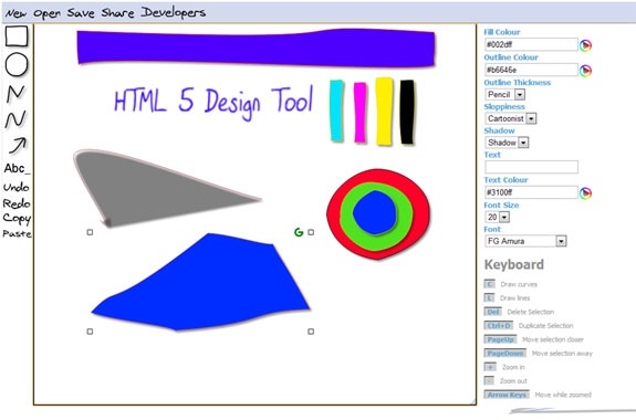 10个超棒的HTML5素描及绘画设计工具