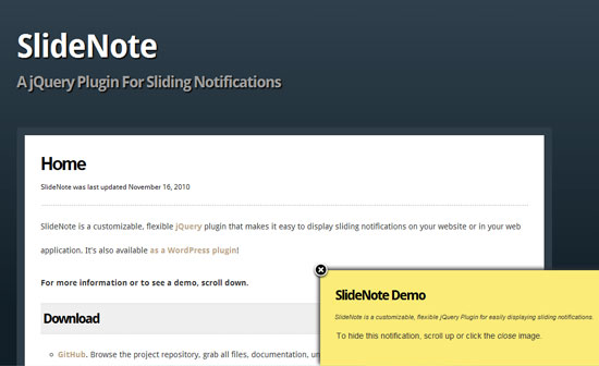 Slidenote