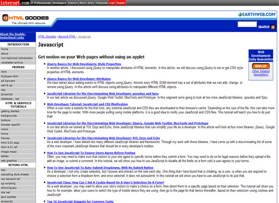 HTML Goodies