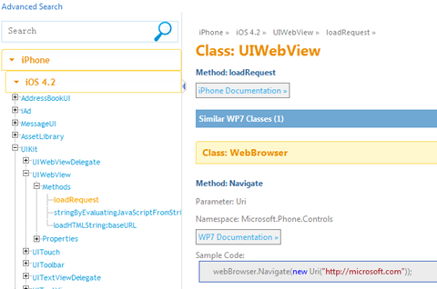 Windows Phone 7的iOS应用迁移工具