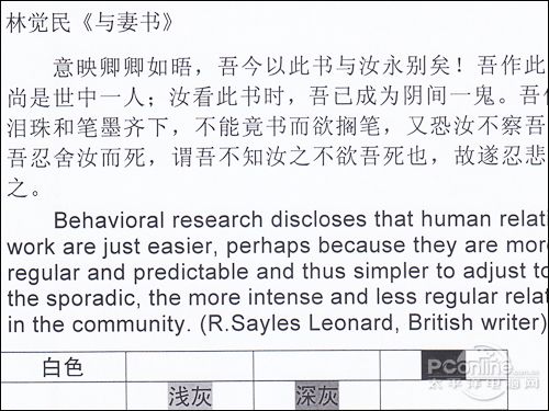 惠普P1606dn文档输出效果