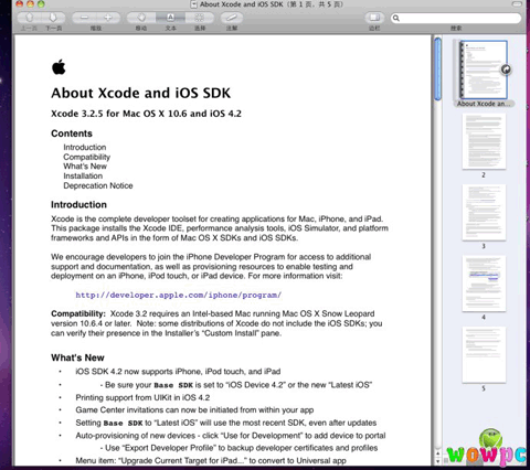 安装 iOS 4.2
