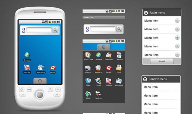 Android GUI PSD