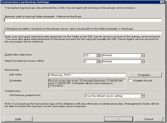 点击Backup Setting