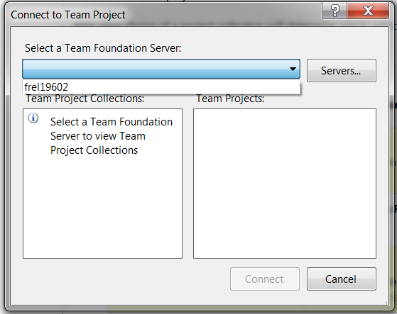 Connect to Team Project
