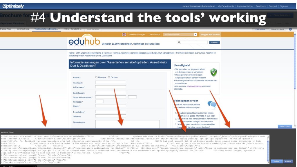 Skill 4: Understand the tools' inner working
