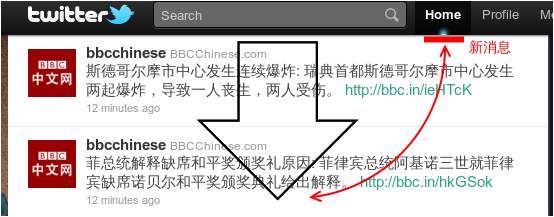 下拉的界面