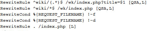 mod_rewrite 和 .htaccess 速查手册