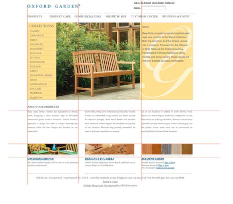 Oxford Garden website