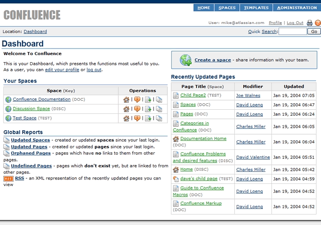 企业级Wiki系统  Confluence