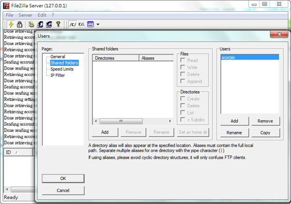 filezilla server/安装