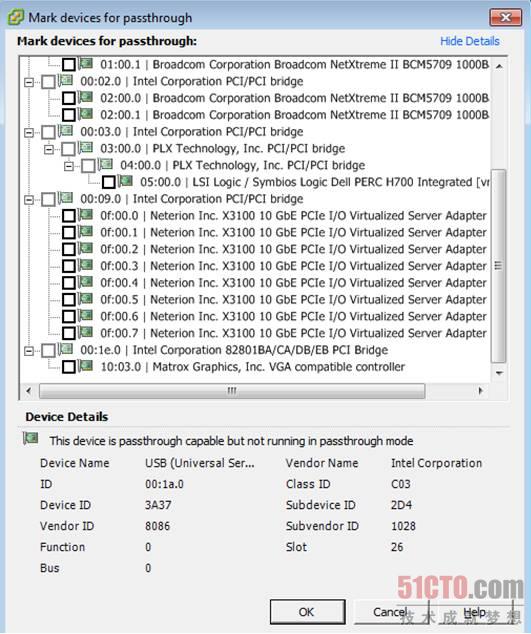 图 9 Neterion X3100网卡属性