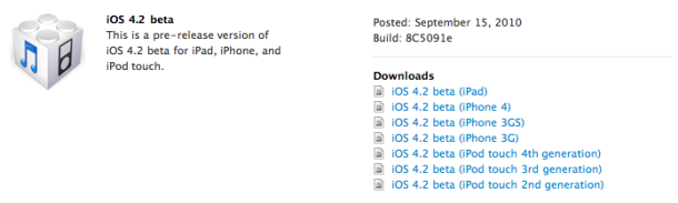 iPhone OS 4.2