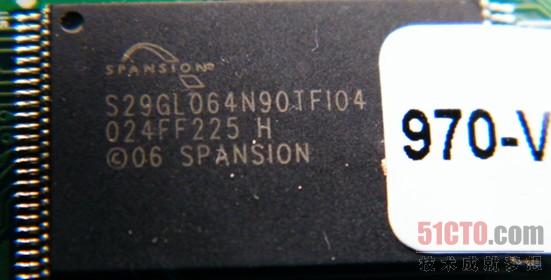 C区是一颗Spansion（飞索）的64M内存芯片S29GL064N