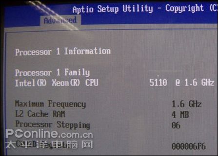 L2 Cache RAM 为4M