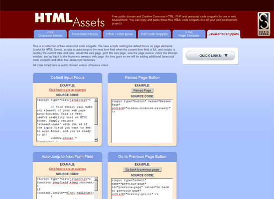 HTML Assets