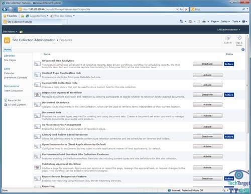 SharePoint 2010,设置,模板,BI站点
